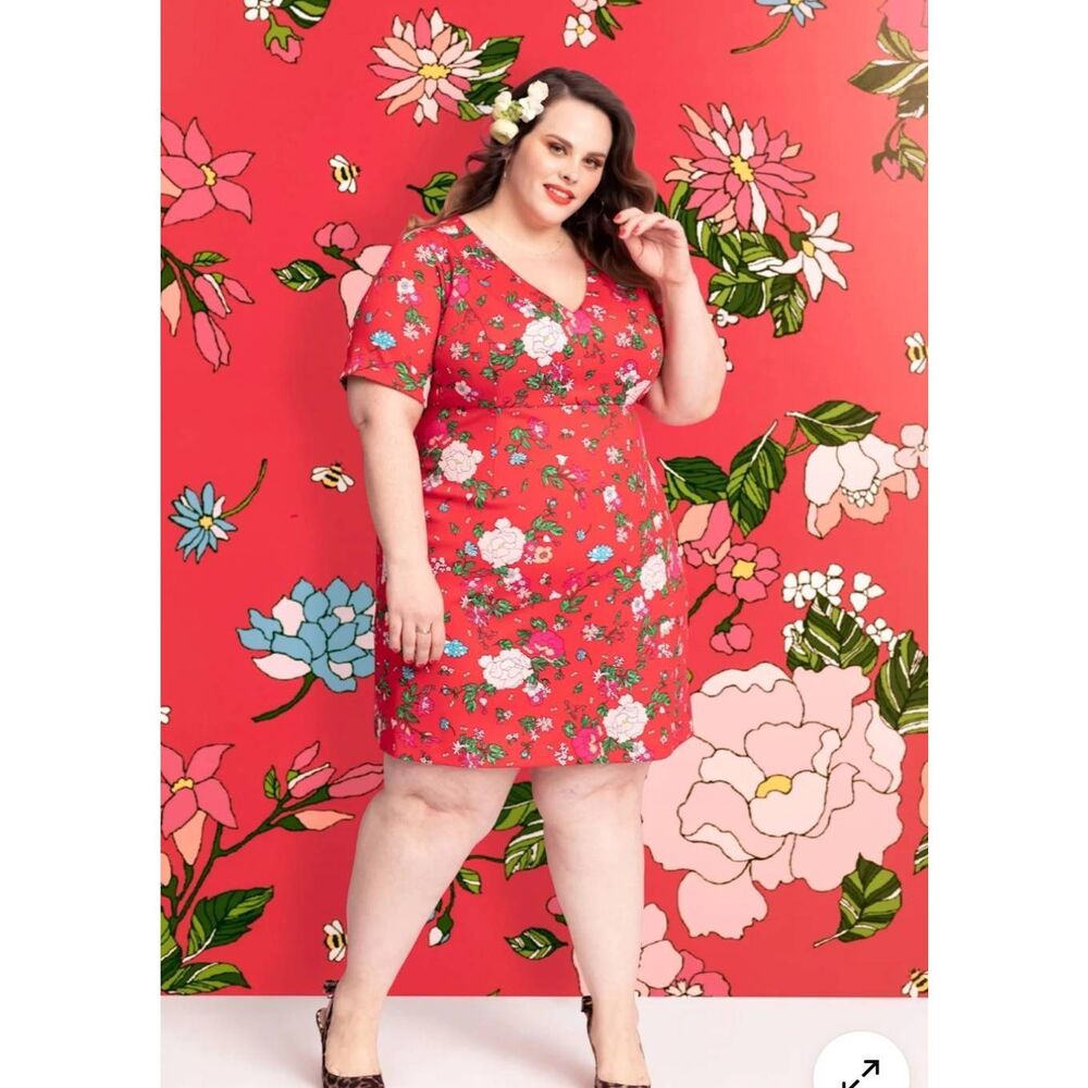Betsey Johnson Floral Scuba‎ Dress Size 22W